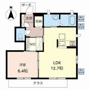 グランディール六条緑町 0101号室