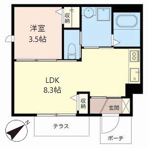 シャーメゾン桂離宮東 0101号室