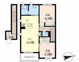 プラッツ上高砂 A201号室