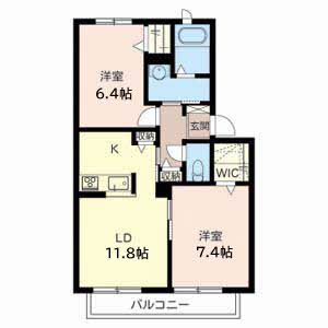 シャーメゾン瀬川 0202号室