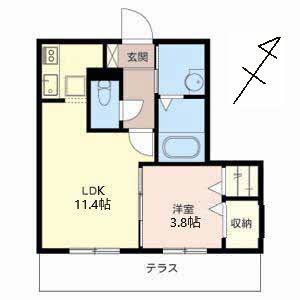 シャーメゾン２番館 0102号室