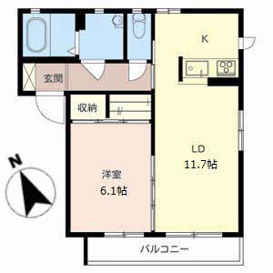 アヴァンス明石Ⅱ B205号室