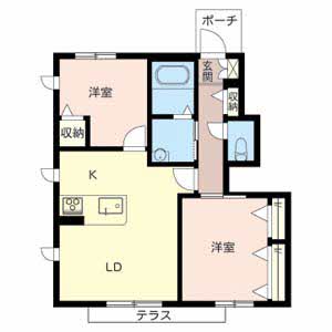 ＭＡＳＴ　ＣＯＵＲＴ加古川南 E105号室