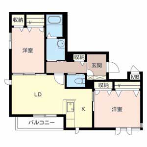 テラス新中通 0301号室