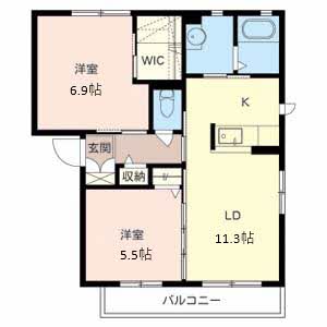 シャーメゾン新堂Ⅲ 0202号室