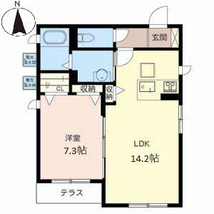 シャーメゾン京洛舎 0102号室