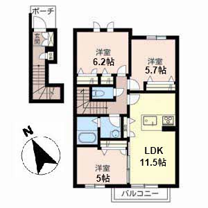 ラ・フルール 1203号室