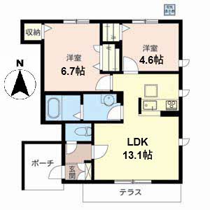 ジュヴェール深井 B102号-13