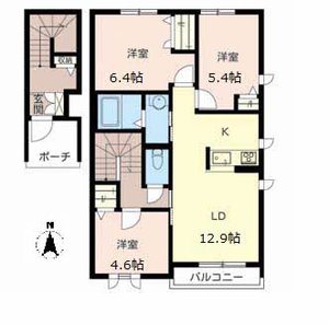 ＰＩＳＯ　ＭＡＲＩＯ A205号室