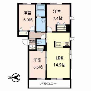 神戸岡本ガーデン 0302号室