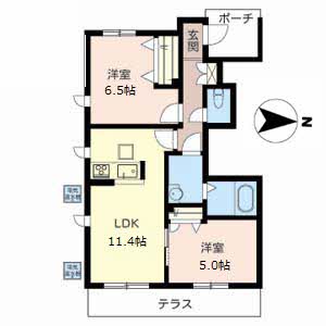 シャーメゾン　Ｐｌｕｓ＋ 0101号室