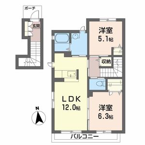 シャーメゾン紀三井寺 0206号室