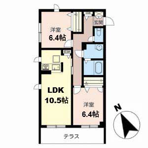 シャーメゾン里丘 0108号-2