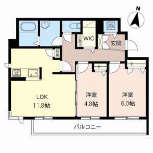 シャーメゾン　アヴニール A203号-2