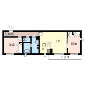 エクラシエ　ガーデンⅠ 0102号-5