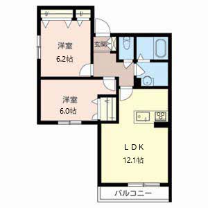 エクラシエ　ガーデンⅠ 0205号室