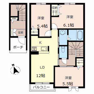 ヴィラーチェ尾上 0202号室