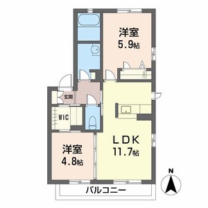 シャーメゾン安原 0201号室