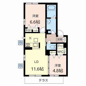 豊川モリハイツ B102号-3