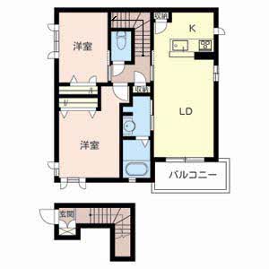マ　シャンブル A203号室