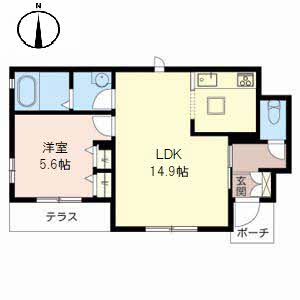 シャーメゾン　リリー 0101号室