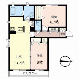 シャーメゾン茨田大宮 0207号室