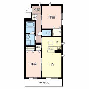 シャーメゾン山本丸橋Ｂ 0101号室