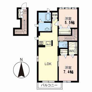 シャーメゾン大堀 B202号室