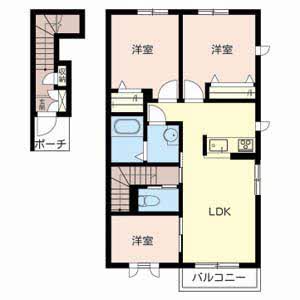 カーサ　レジオ　　　　　　　　　　　　　　ＳＵＮ棟 S203号室
