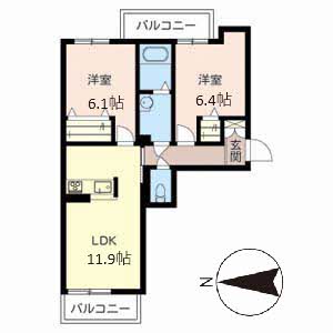 ＶＩＬＬＡ　ＥＡＳＴ 0207号室