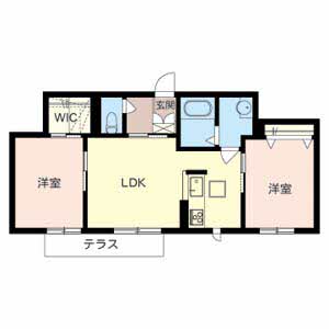ＶＩＬＬＡ　ＥＡＳＴ 0106号室