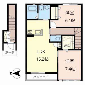 アシスト木津Ａ棟・Ｂ棟 A202号室