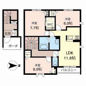 アシスト木津Ａ棟・Ｂ棟 B201号室