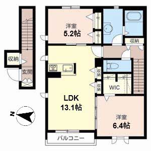 シャーメゾン　グレースコート　上野芝 0201号室