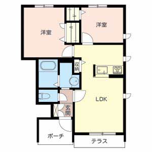 アトリエール　上中　Ｃ棟 C102号室