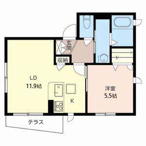 シャーメゾン　ＴＡＫＩＹＡ 0102号室