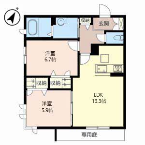 シャーメゾン山本 0102号室