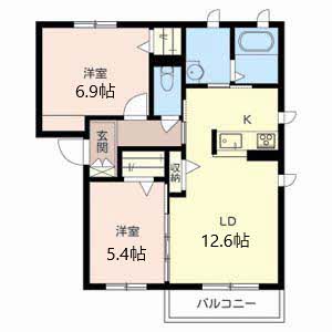 エクラシエ　ガーデンⅢ 0202号室