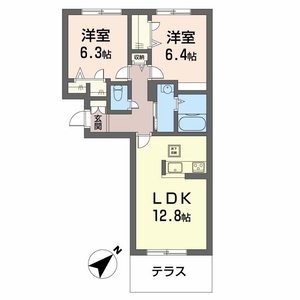 シャーメゾン粟津 0103号室