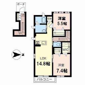 サニーサイド南紀寺Ⅱ 0201号室