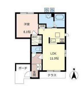 エクラシエ　上中　Ｃ棟 C103号室