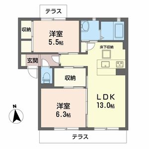 シャルマン　ワイキューブ A102号室