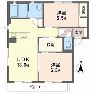 シャルマン　ワイキューブ B203号室
