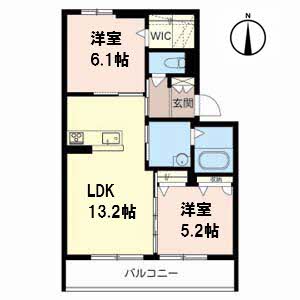 シャーメゾン三津屋南 0306号室
