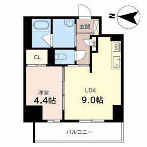 クラヴィーア江坂江の木町 0802号室