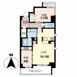 グランブラン南田辺 0501号-4