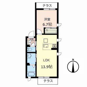 シャーメゾン今津中 A101号室
