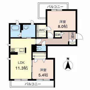 シャーメゾン春日 0205号室