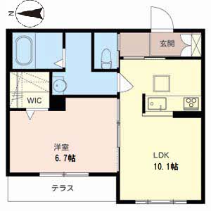 シャーメゾンＯＺＡＫＩ 0102号室
