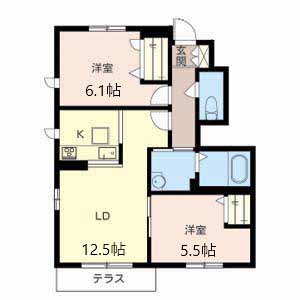 プリムベール豊中　２号館 B104号-16